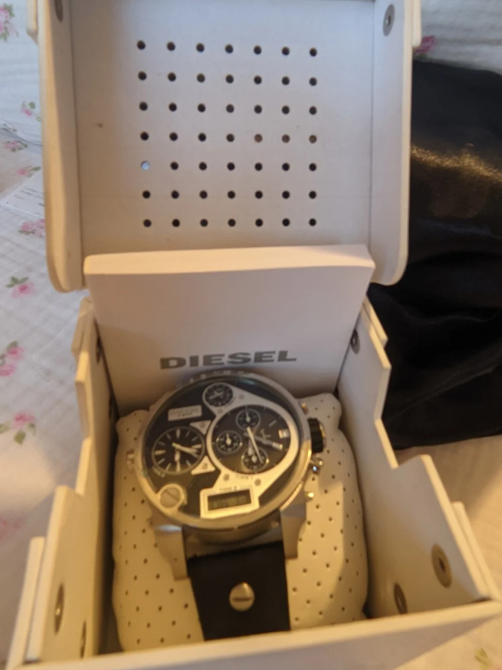 Diesel Multi-Dial Black and Gold Men’s Watch